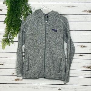 Patagonia Women’s Medium Better Sweater Full Zip Hoody Jacket Gray Size M